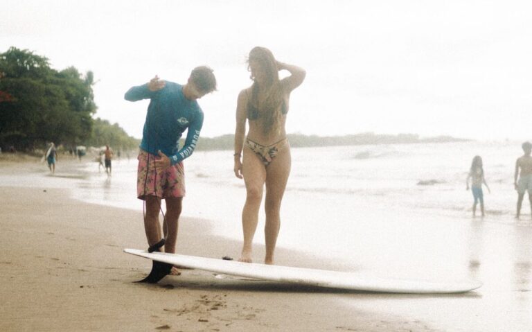 First Surf Lesson in Costa Rica