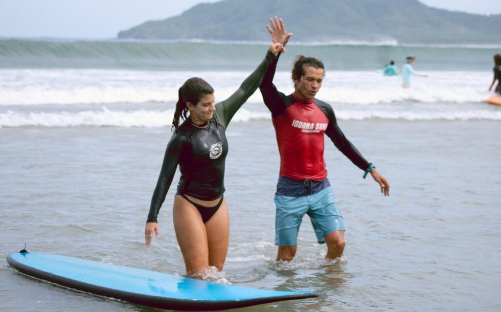 Surfing in Guanacaste Costa Rica
